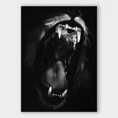 Poster Dark Roar - Plexiglas - Meerdere Afmetingen & Prijzen | Wanddecoratie - Interieur - Art - Wonen - Schilderij - Kunst