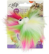 AFP Furry Fluffy Ball Yellow Speelgoed voor katten - Kattenspeelgoed - Kattenspeeltjes