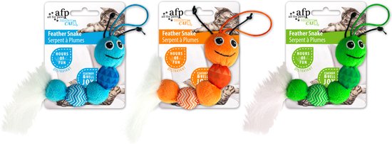 AFP Modern Cat - Feather Snake Speelgoed voor katten - Kattenspeelgoed - Kattenspeeltjes