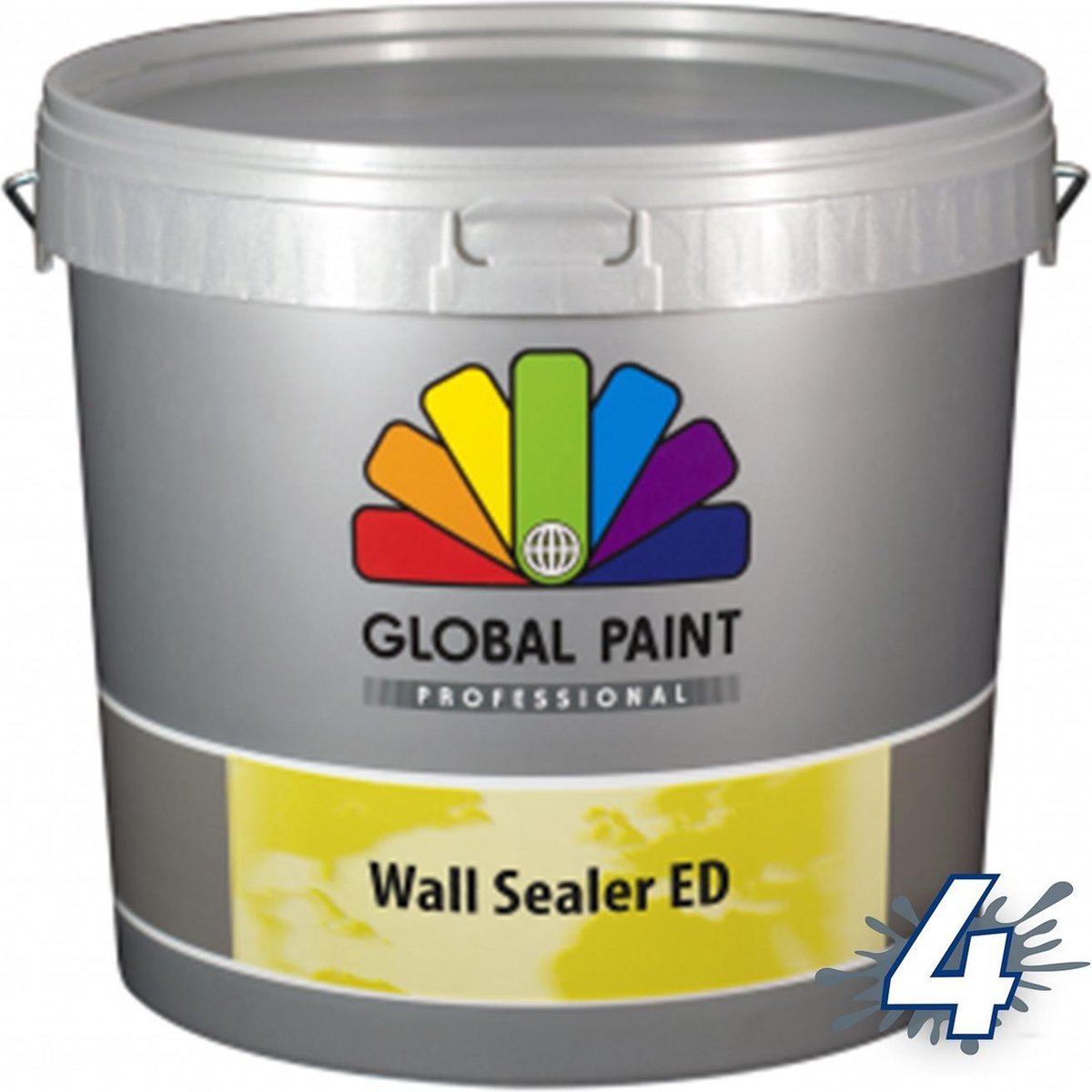 Global Paint Wall Sealer ED | 5 L | Extra Dekkende Voorstrijk | Zijdeglans | Metselwerk En Beton | Klusverf