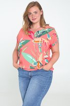 Paprika Dames T-shirt met vogelprint - T-shirt - Maat 44