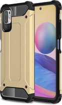 Voor Geschikt voor Xiaomi Redmi Note 10 5G Magic Armor TPU + PC combinatiebehuizing (goud)