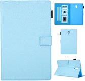 Haar zijdeachtige textuur effen kleur horizontale flip lederen tas met houder & kaartsleuven & fotolijst & antislipstrip voor Samsung Galaxy Tab A 10.5 T590 (blauw)