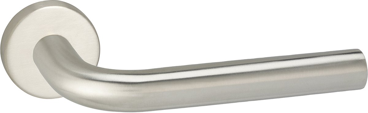 Deurkruk - Impresso Dursley - Voor binnen - Rond - RVS - 2 stuks