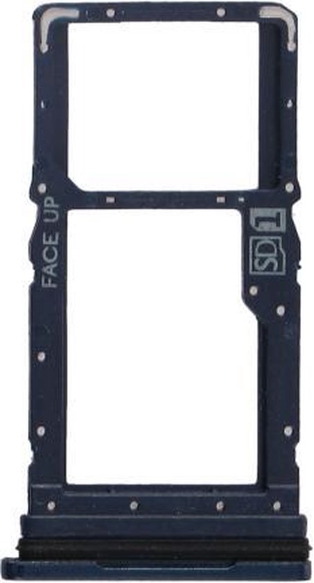 Vassoio SIM/SD Blu Per Motorola Moto G8 - Ricambio Doppio Supporto