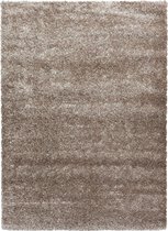 Extra hoogpolig shaggy vloerkleed Brilliant - taupe - 240x340 cm