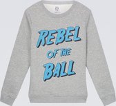 zoe karssen - dames -  rebel of the ball sweater -  grijze melee - m