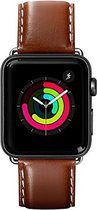 LAUT - Bandje voor Apple Watch SE 40mm - Leer Oxford Bruin