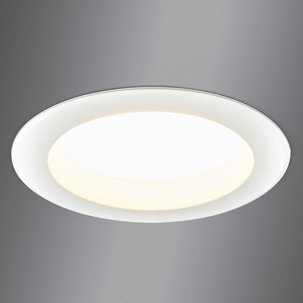 Arcchio - LED downlight - 1licht - kunststof, aluminium - H: 7.5 cm - wit - Inclusief lichtbron