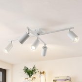 Lindby - plafondlamp - 5 lichts - aluminium - H: 22.5 cm - GU10 - wit