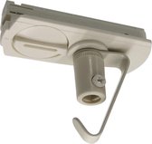 Hanglamp adapter 1-fase rail wit