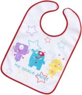 Interbaby Slabbetje Junior Katoen 25 X 40 Cm Wit/rood