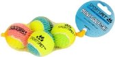 Sportspet Tennisballen Met Piep 5 Cm Rubber/vilt Geel 4 Stuks