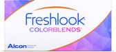 -4.75 - FreshLook® COLORBLENDS® Green - 2 pack - Maandlenzen - Kleurlenzen - Groen