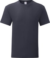 Fruit of the Loom Iconisch T-shirt voor heren (set van 5) (Deep Navy)