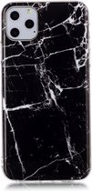 Apple iPhone 11 Pro Max Hoesje - Mobigear - Marble Serie - TPU Backcover - Zwart - Hoesje Geschikt Voor Apple iPhone 11 Pro Max