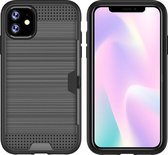 Mobigear Brushed Card TPU Backcover Hoesje - Geschikt voor iPhone 11 - Grijs