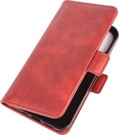 Apple iPhone 12 Pro Max Hoesje - Mobigear - Slim Magnet Serie - Kunstlederen Bookcase - Rood - Hoesje Geschikt Voor Apple iPhone 12 Pro Max