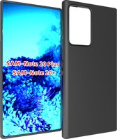 Samsung Galaxy Note20 Hoesje - Mobigear - Color Serie - TPU Backcover - Zwart - Hoesje Geschikt Voor Samsung Galaxy Note20