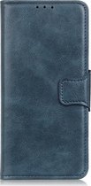 Samsung Galaxy Note20 Ultra Hoesje - Mobigear - Classy Serie - Kunstlederen Bookcase - Blauw - Hoesje Geschikt Voor Samsung Galaxy Note20 Ultra