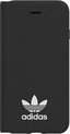 adidas Booklet Case kunstleer logo hoesje voor iPhone 6 6s 7 8 en SE 2020 SE 2022 - zwart