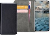 Nokia 2.4 Bookcase hoesje - Mobilize - Effen Zwart - Kunstleer