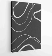 Earth tones organic shape Art design for poster, print, cover, wallpaper, Minimal and natural wall art. 1 - Moderne schilderijen – Vertical – 1868903698 - 115*75 Vertical