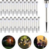 relaxdays 40 x lampes solaires - lampe solaire - LED - éclairage de jardin solaire - lampes de jardin