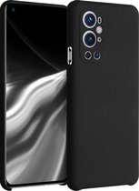 kwmobile telefoonhoesje voor OnePlus 9 Pro - Hoesje met siliconen coating - Smartphone case in zwart