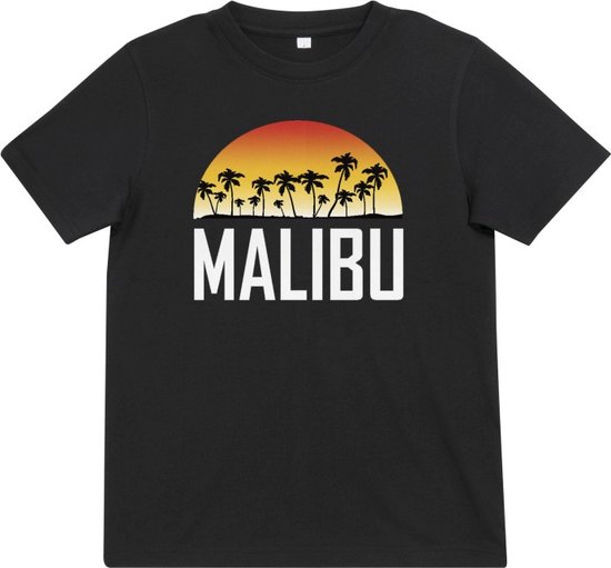 Mister Tee - Malibu Kinder T-shirt - Kids 158/164 - Zwart
