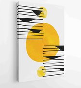 Earth tones organic shape Art design for poster, print, cover, wallpaper, Minimal and natural wall art. 3 - Moderne schilderijen – Vertical – 1873831144 - 50*40 Vertical
