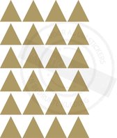 Muursticker kinderkamer | Driehoekjes | Kleur Goud | 2cm | 100 stuks | Stickertoko.nl