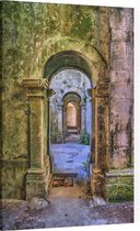 Oude stenen doorgang - Foto op Canvas - 100 x 150 cm