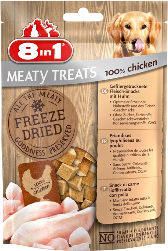 8x 8in1 Meaty Treats Kip 50 gr