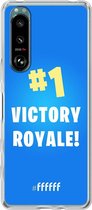 6F hoesje - geschikt voor Sony Xperia 5 III - Transparant TPU Case - Battle Royale - Victory Royale #ffffff