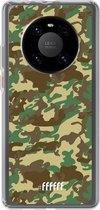 6F hoesje - geschikt voor Huawei P40 Pro -  Transparant TPU Case - Jungle Camouflage #ffffff