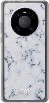 6F hoesje - geschikt voor Huawei P40 Pro -  Transparant TPU Case - Classic Marble #ffffff