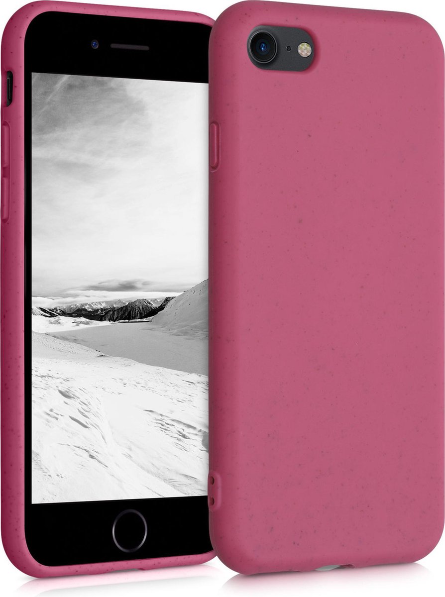 kalibri hoesje geschikt voor Apple iPhone SE (2022) / iPhone SE (2020) / iPhone 8 / iPhone 7 - backcover voor smartphone - frambozenroze