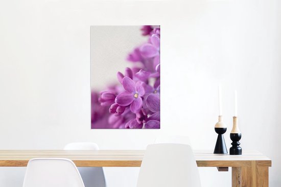 Feuilles de lilas en pleine floraison Toile 40x60 cm - Tirage photo sur toile (Décoration murale salon / chambre)
