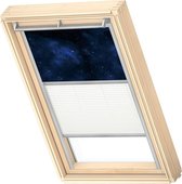 VELUX Origineel Verduisterend Rolgordijn Plus Plissé (DFD), Zilveren Kozijn, S06, 606, 4, Universe