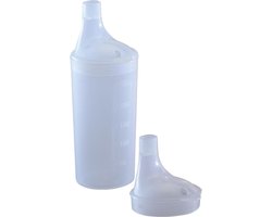 Comforthulpmiddelen Drinkbekerset met lange tuitdeksels - transparant