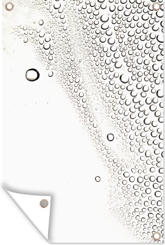 Affiche de jardin en forme de gouttes sur verre 120x180 cm - Toile de jardin / Toile d'extérieur / Peintures d'extérieur (décoration de jardin) XXL / Grand format!