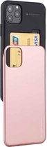 Voor iPhone 11 Pro Max MERCURY GOOSPERY SKY SLIDE BUMPER TPU + PC Case met kaartsleuf (Rose Gold)
