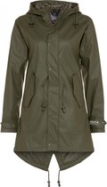 Olijf groene dames regenjas / parka HafenCity® van BMS S