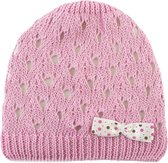 Aliap Babymuts Strikje Meisjes Katoen Roze Maat 42-44 Cm