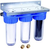 Honeywell regenwaterfilter FF60 - waterfilter trio triplex - regenwater filter filtratie - met actieve kool - actief koolstof - Resideo