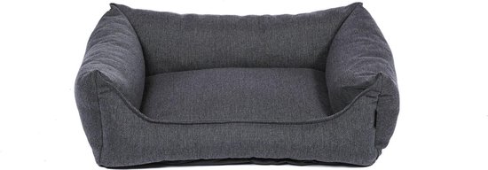 snObbs Kingston XS Hondenmand - Hondenkussen – Trendy Hondenbank - Hondenbed Geschikt voor de Wasmachine - 70 x 50 x 20 - Grafiet Grijs