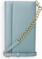 Selencia Eny Uitneembare Vegan Lederen Clutch Samsung Galaxy S21 Plus hoesje - Blauw