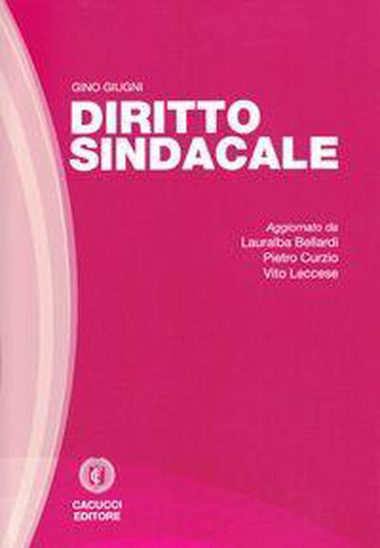 Diritto Sindacale - cover