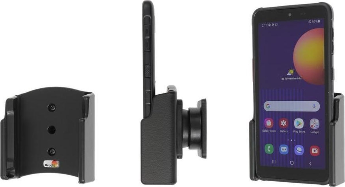Brodit houder geschikt voor Samsung Galaxy Xcover 5 Passieve houder met swivelmount